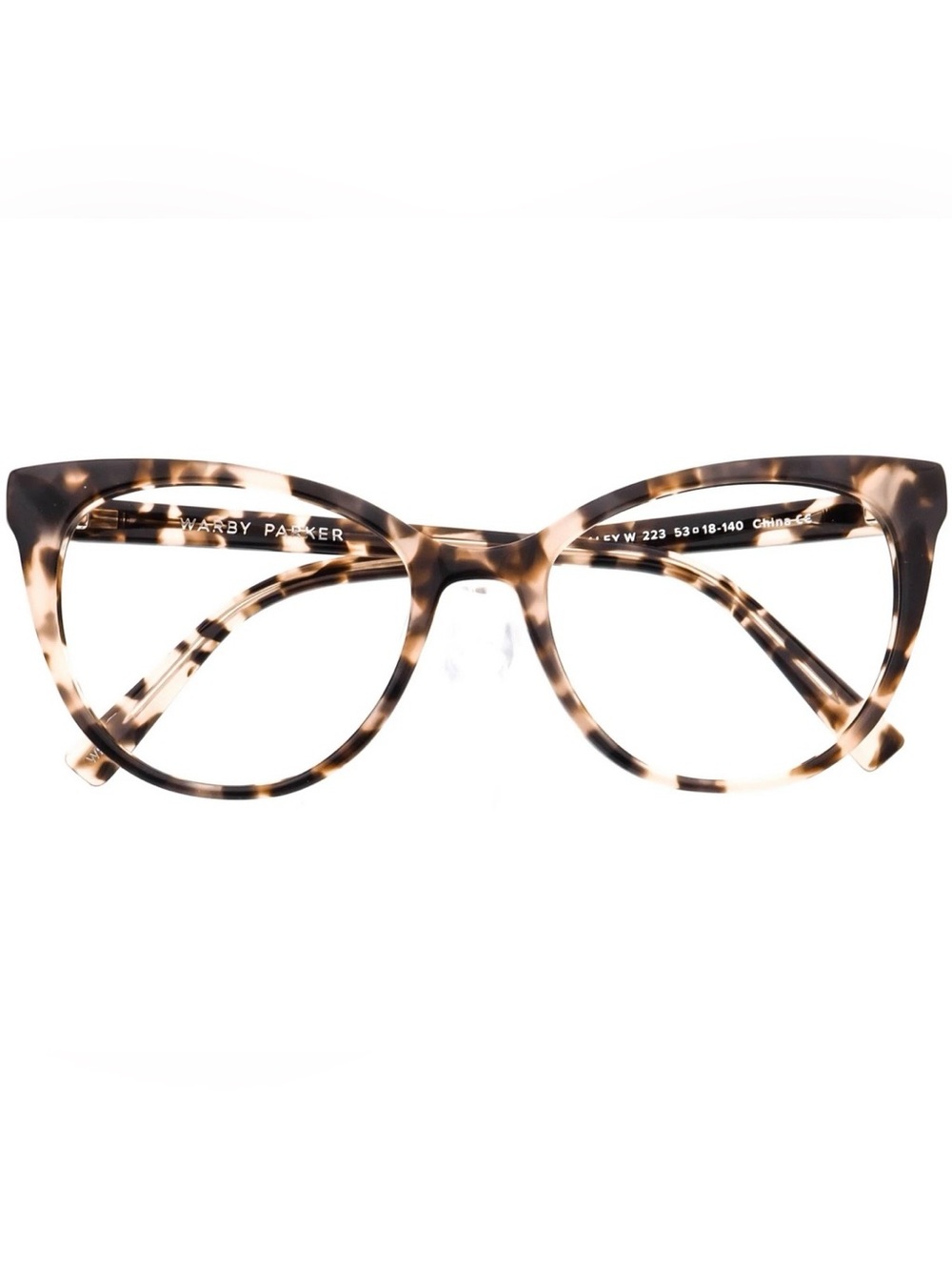 Warby Parker Haley Opal Tortoise Glasses - Brown/Beige